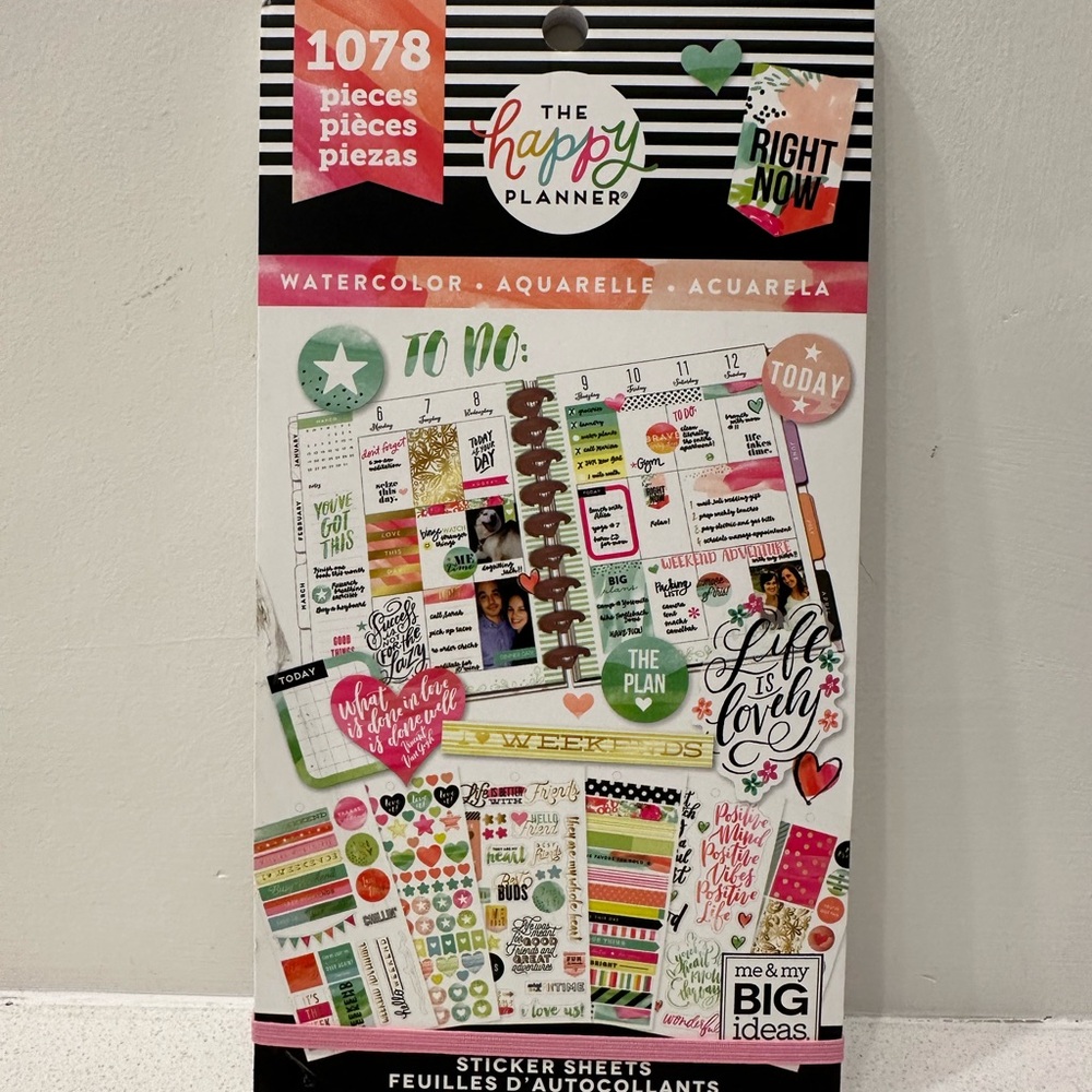 Happy Planner “Watercolor” Classic Sticker Book